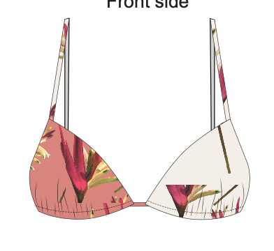 Mia Holly Two Tone Triangle.